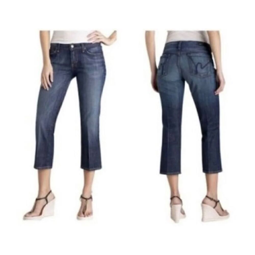 Citizens of Humanity Kelly 063 Low Waist Cropped Jeans, Size 25